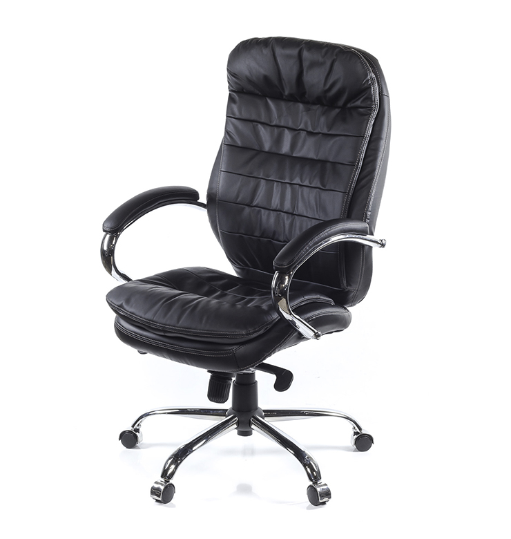 

Кресло АКЛАС Валенсия Soft (GB-205BT) кожа чёрн.