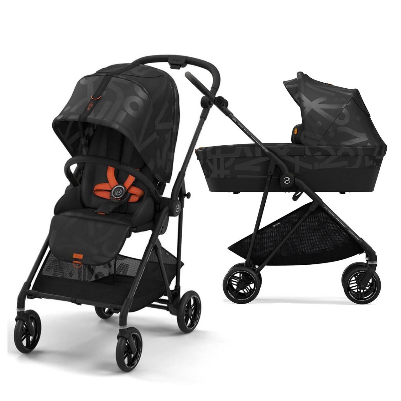 

Универсальная коляска 2 в 1 Cybex MELIO Street Real Black