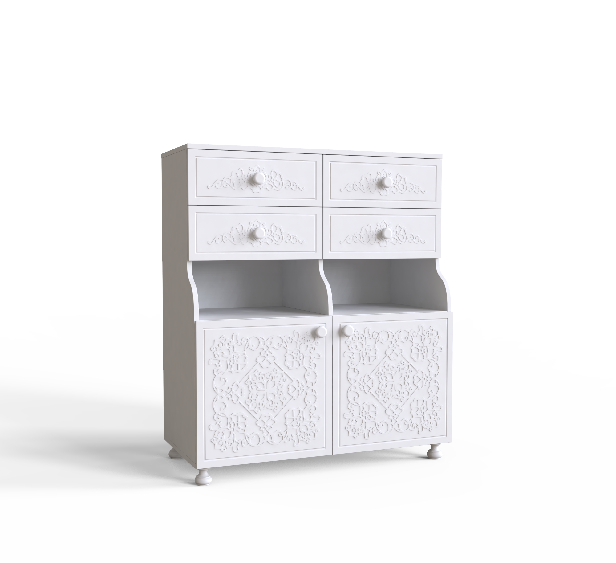 

Комод 90 Amelie Art In Head 900x1000x400 Белый Супермат