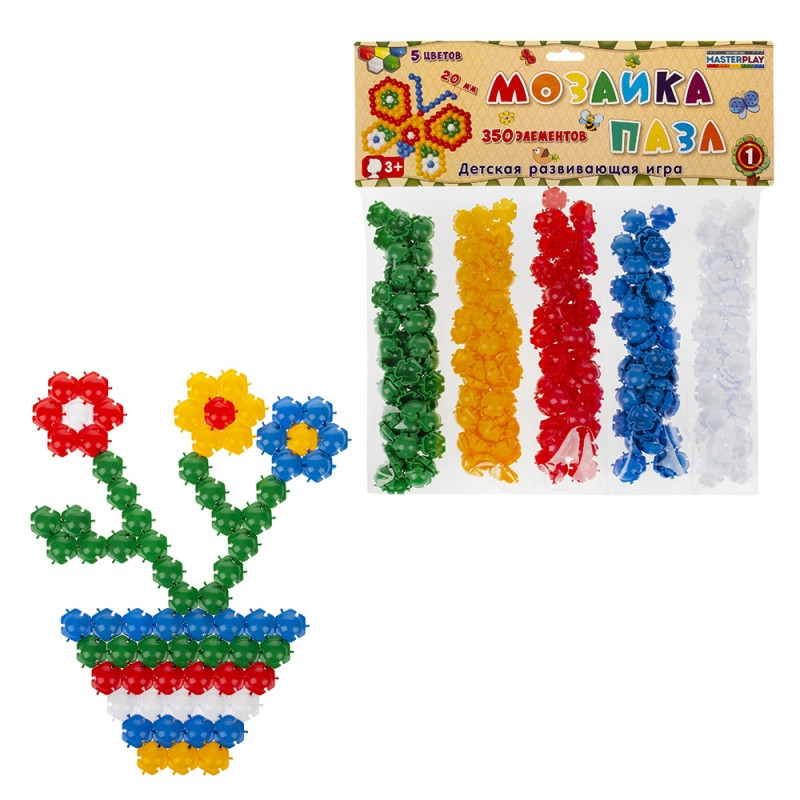 

Мозаика-пазл Ø20мм №1 (350шт.) 1-142