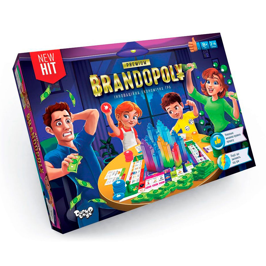 

Інноваційна економічна гра Brandopoly Premium Danko toys G-BrP-01-01