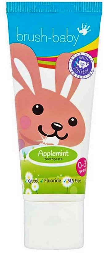 Дитяча зубна паста Brush-Baby Applemint (0-3 роки) 50 мл (5060178102116 ...