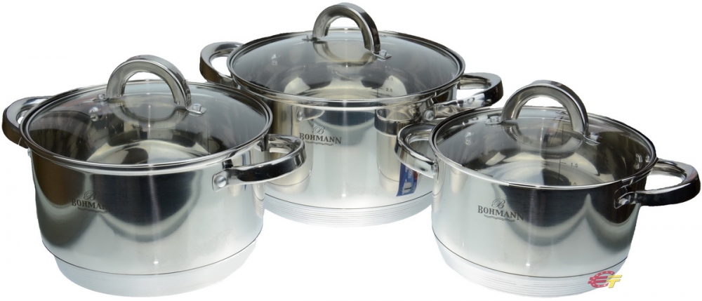 

Набір каструль 6 пр. Bohmann (06-395)