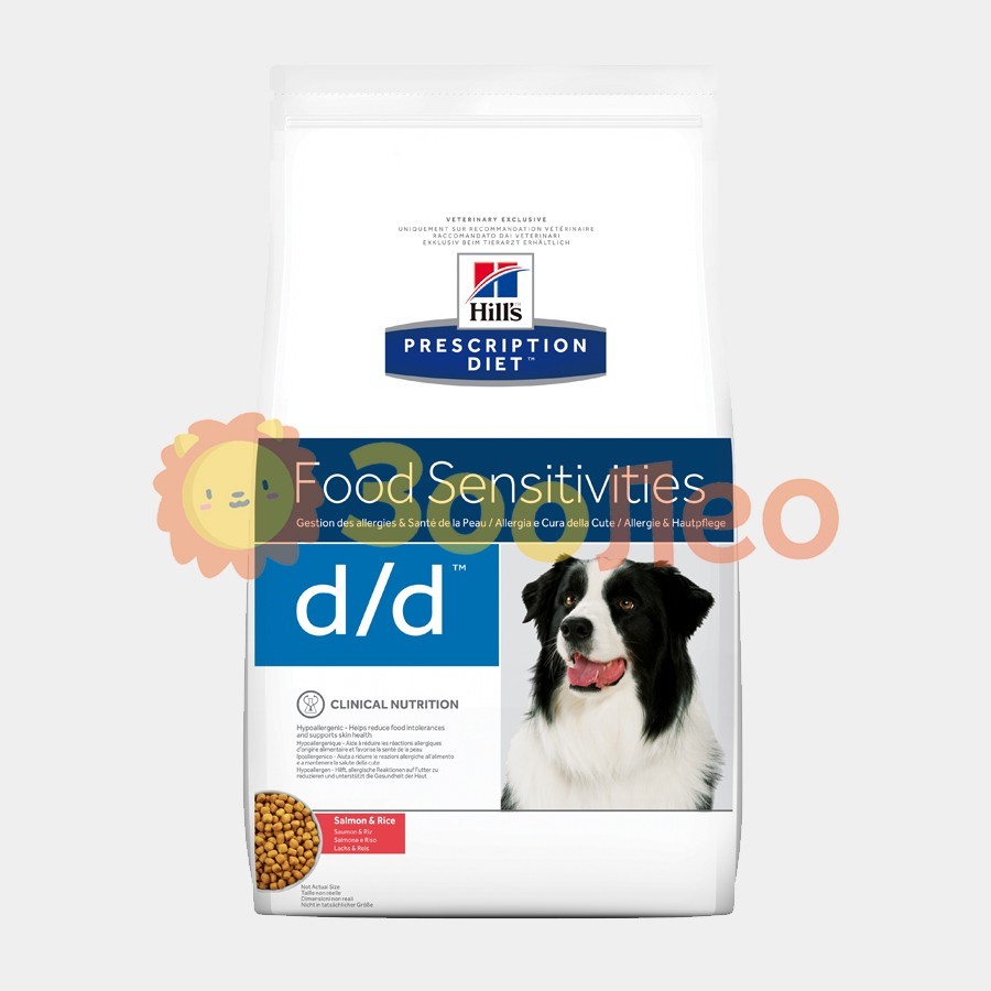 

Hill's Prescription Diet d/d Food Sensitivities корм для собак с лососем и рисом, 12 кг