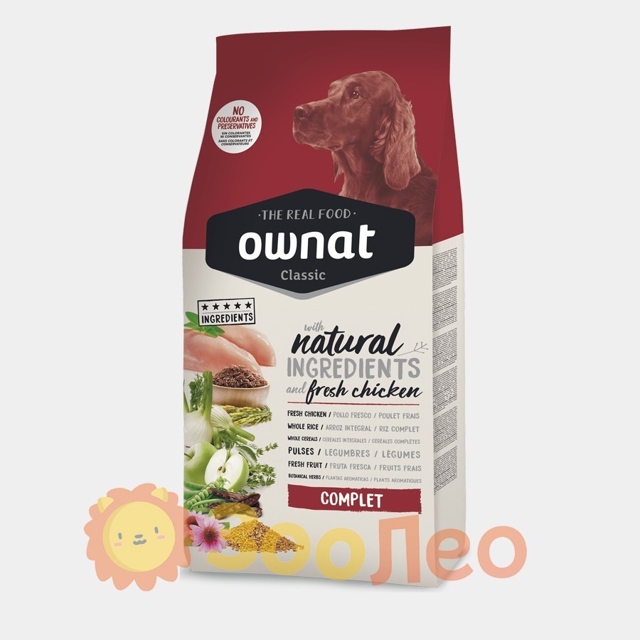 

Ownat Classic Complete (Dog) — корм для взрослсых собак с Курицей 4 кг