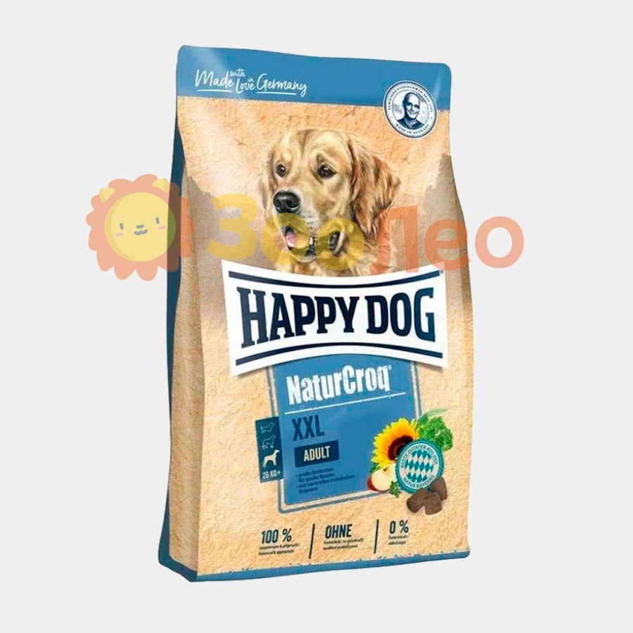 

Happy Dog NaturCroq XXL - Сухой корм с домашней птицей для взрослых собак крупных пород 15 кг