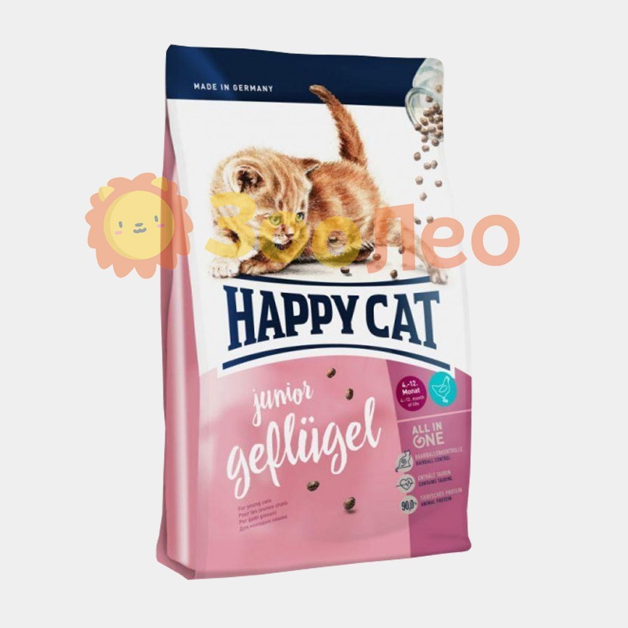 

Happy Cat Junior - Сухой корм с птичьим мясом для котят 4 кг