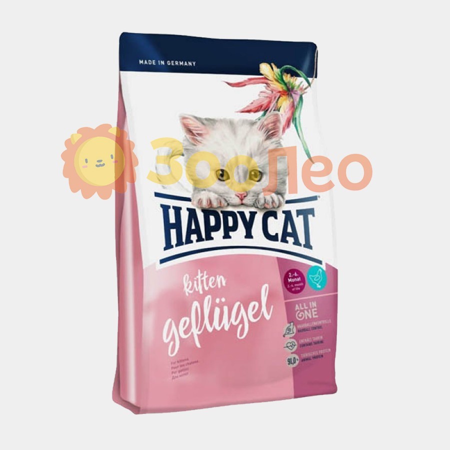 

Happy Cat Kitten Geflugel - Сухой корм с курицей для котят 4 кг