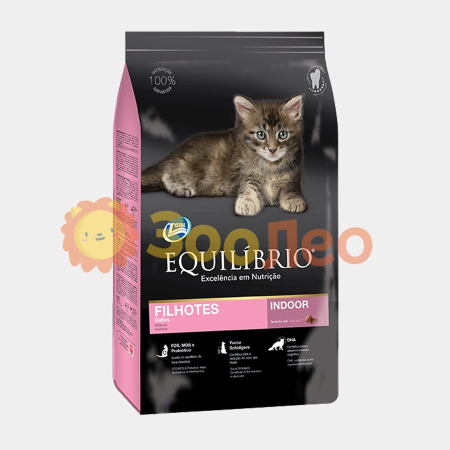 

Сухой корм Equilibrio Kitten для котят с курицей и рыбой 7.5 кг