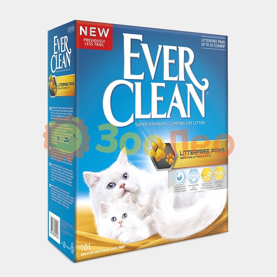 

Наполнитель туалетов для кошек Ever Clean Чистые Лапки - 10л