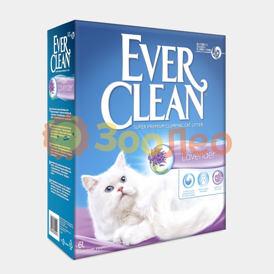 

Наповнювач туалетів для кішок Ever Clean Лаванда - 6л