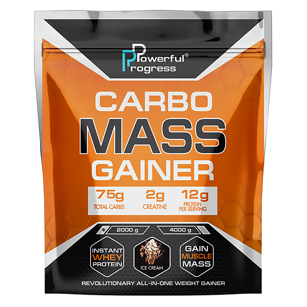 

Высокоуглеводный гейнер Powerful Progress Сarbo Mass Gainer 2 кг Мороженое