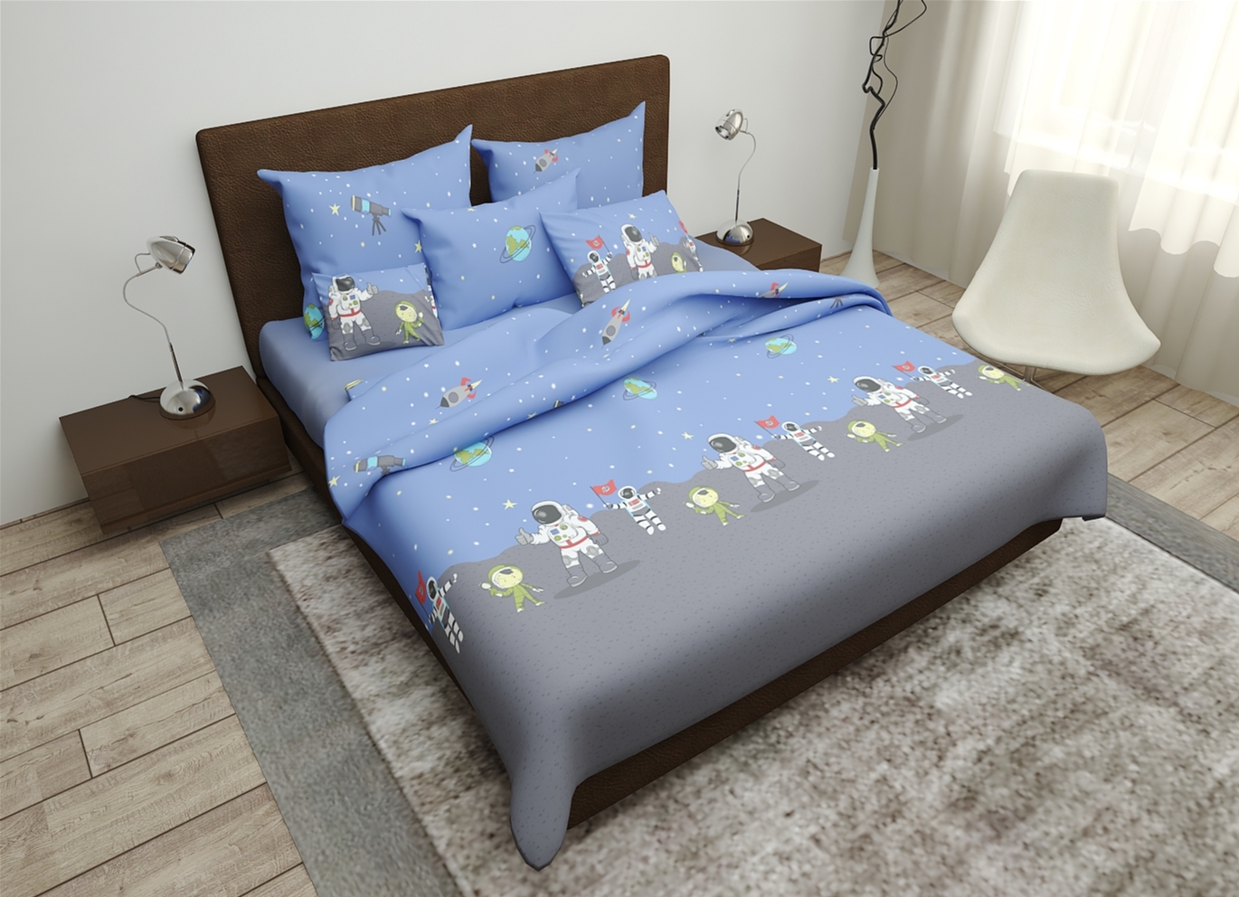 

Комплект постельного белья MirSon Бязь 17-0168 Astor 175х210 см