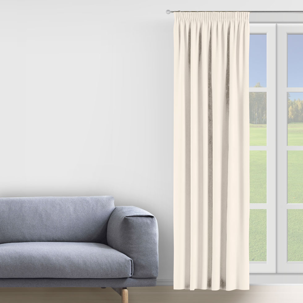 

Штора Decorator 200х275 кремовый микровелюр на тесьме D004