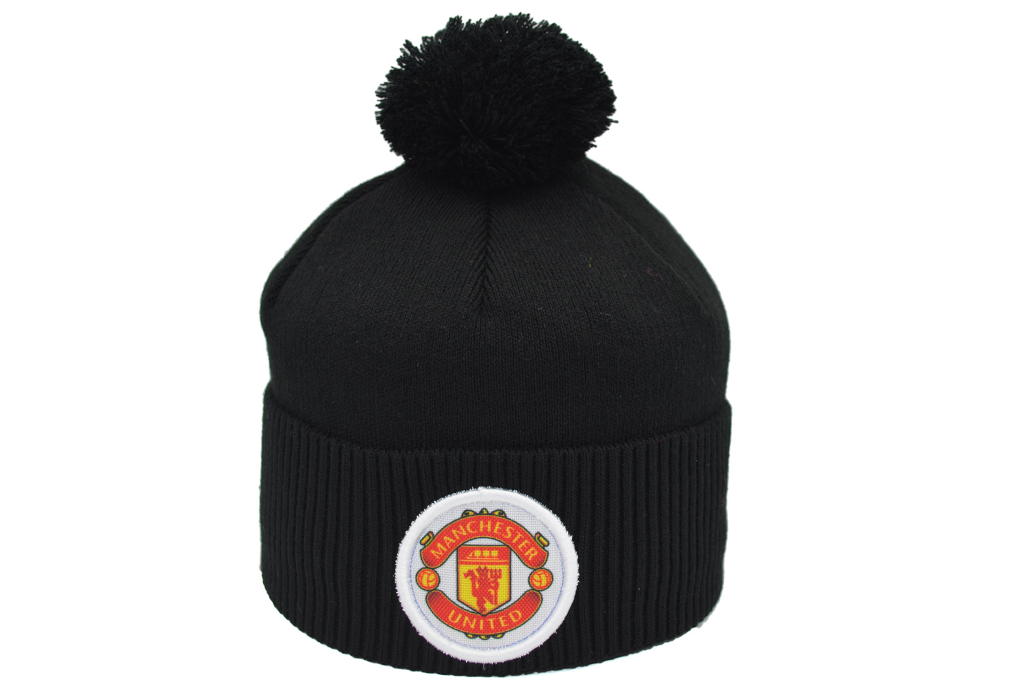

Шапка з помпоном Flexfit FC Manchester United 53-57 см чёрная (F-0918-518)