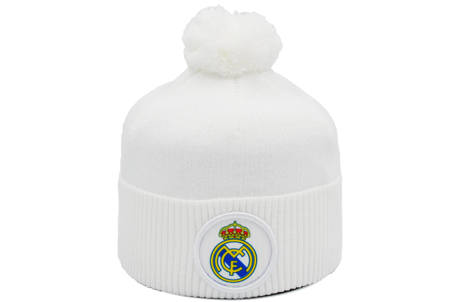 

Шапка з помпоном Flexfit FC Real Madrid 53-57 см белая (F-0918-517)