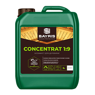 

Биозащита для древесины "Concentrat 1:9" (Бесцветная) 5