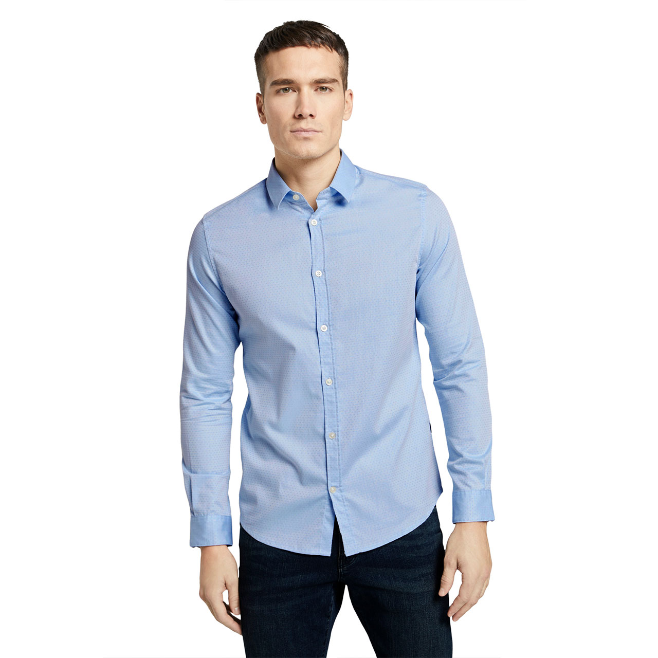 

Рубашка Tom Tailor Fitted 1024321 25553  Голубой, Рубашка Tom Tailor Fitted 1024321 25553 XL Голубой