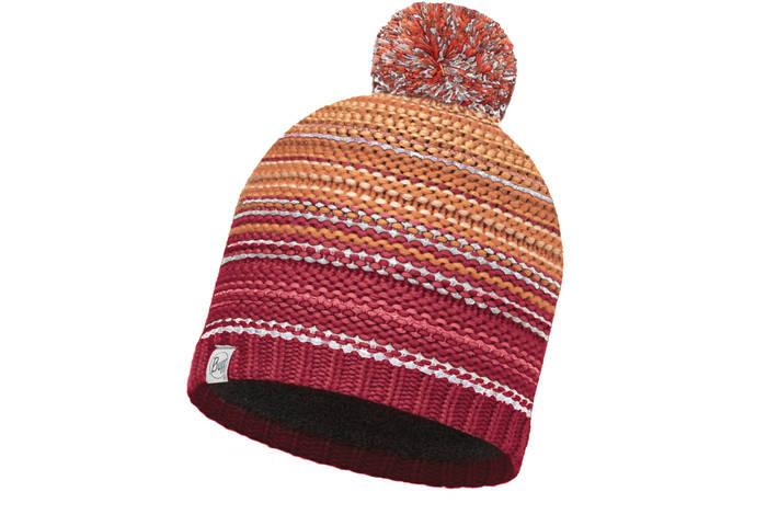 

Шапка Buff Knitted & Polar Hat Neper Red Samba/Grey Vigore