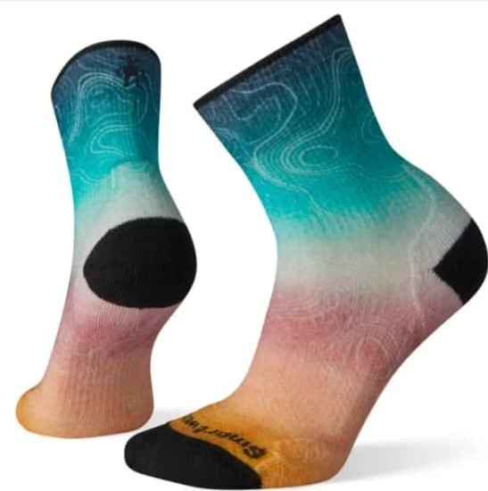 

Термоноски женские Smartwool PhD Outdoor Light Print Mid Crew, Deep Marlin, S