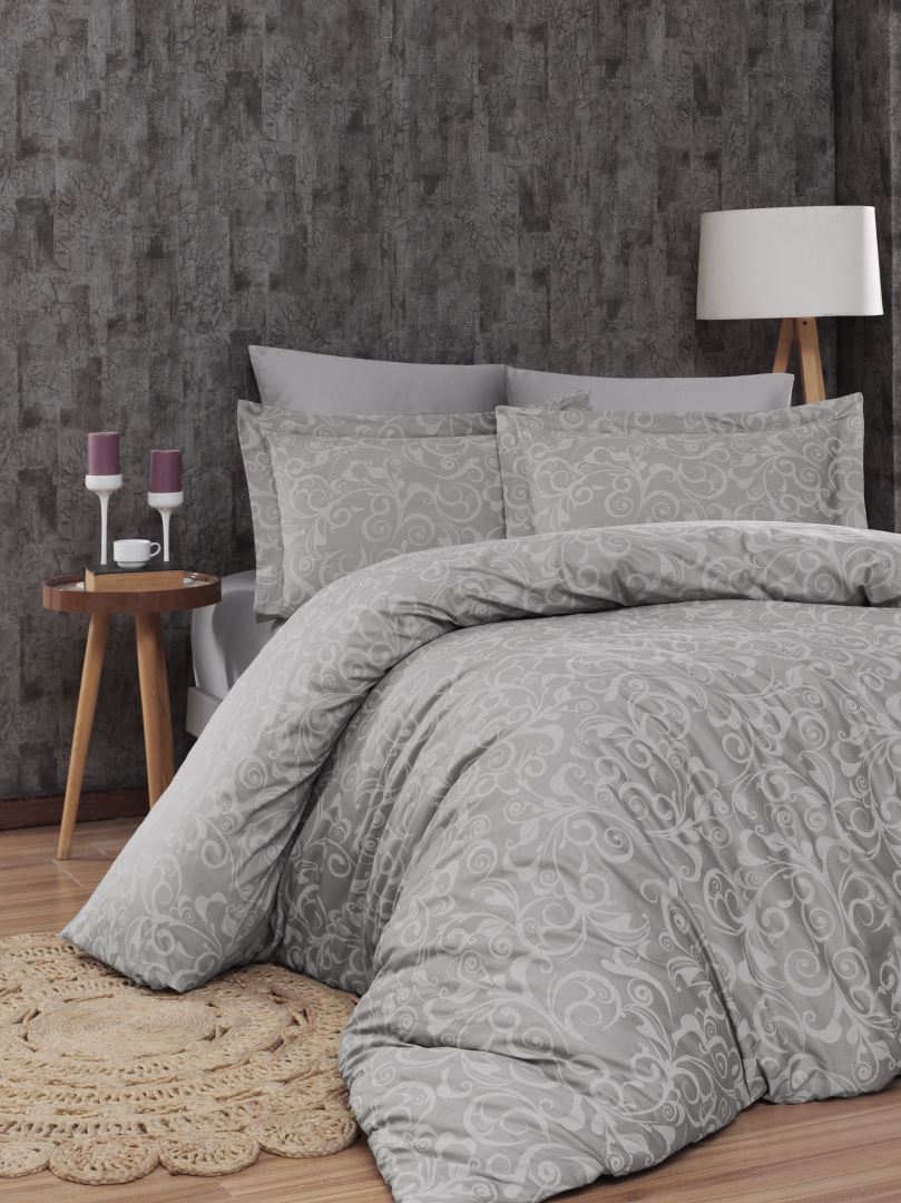 

Постільна білизна First Choice Cotton Satin 200 х 220 см Sweta Grey