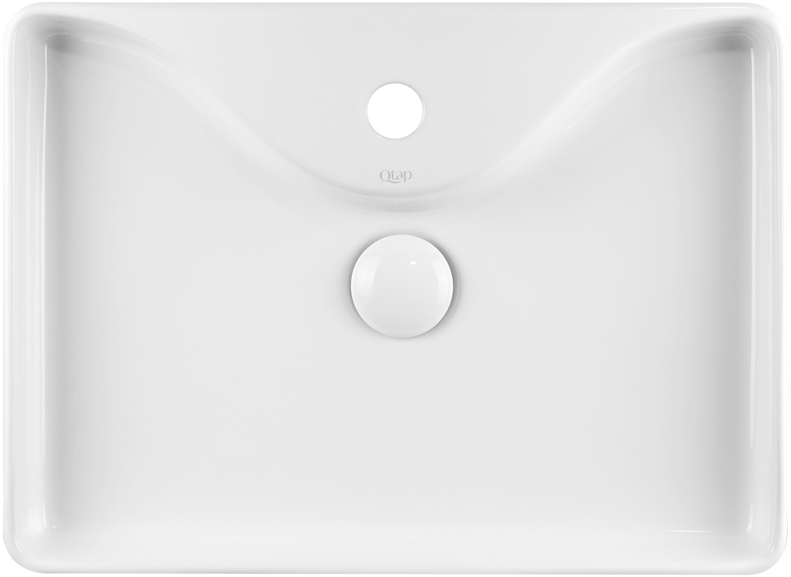 

Раковина QTAP Crow QT0511A064W с донным клапаном