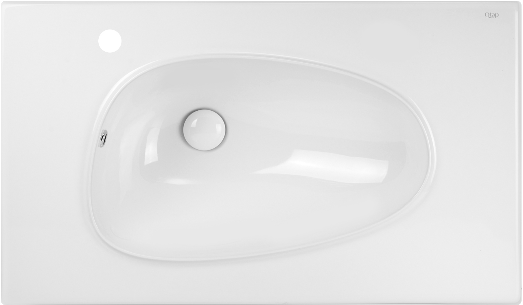 

Раковина QTAP Virgo QT1811FL8128BLW с донным клапаном