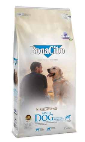 

Сухой корм для собак BonaCibo Adult Dog Chicken&Rice with Anchovy 15 кг с мясом курицы, анчоусами и рисом