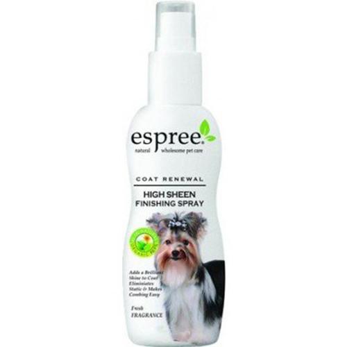

Профессиональный спрей с интенсивным блеском Espree High Sheen Finishing Spray для собак шоу-класса, 118 мл