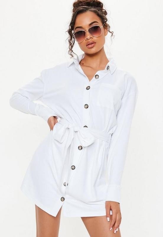 

Женское трикотажное платье Missguided мини S белый