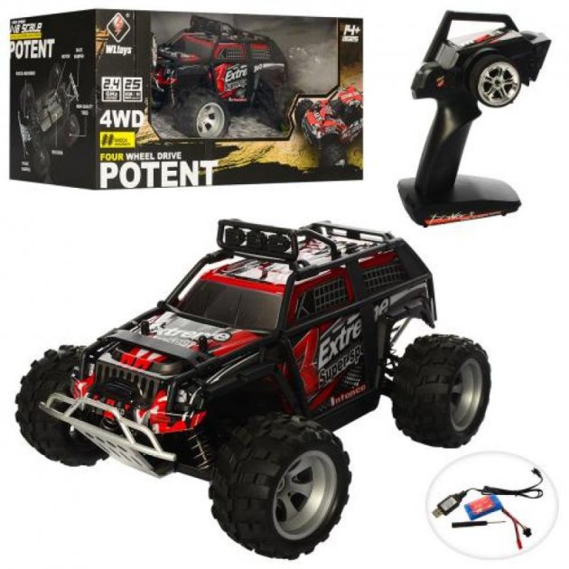 

Дитячий радіокерований джип - позашляховик Potent 4WD на акумуляторі (Black)