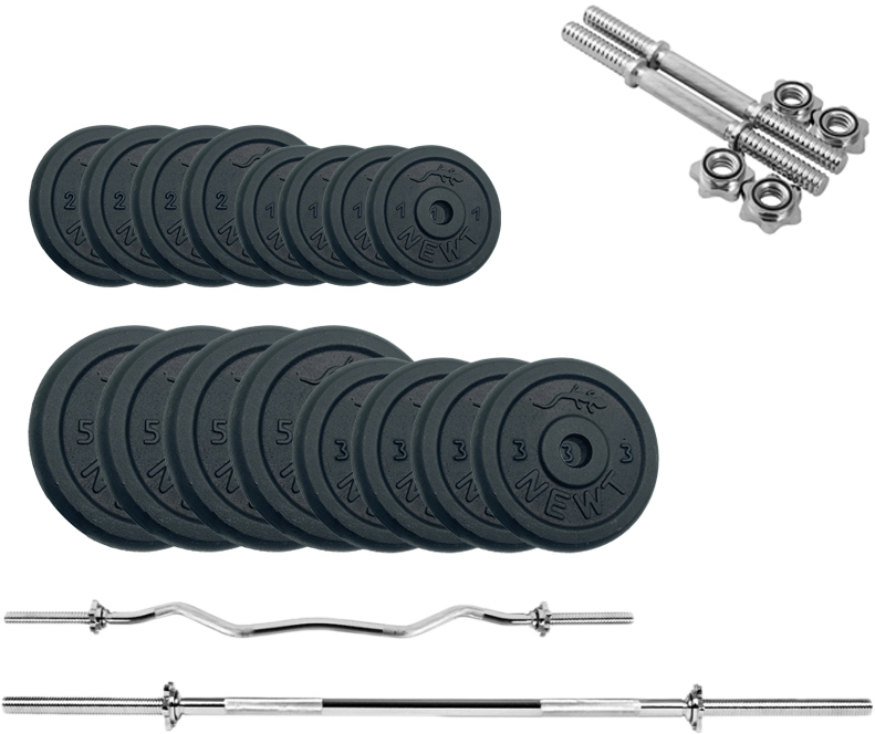 

Набор штанг + гантели металлические Newt Gym Set-HW Home 60 кг (NE-M-HW-SET-55)