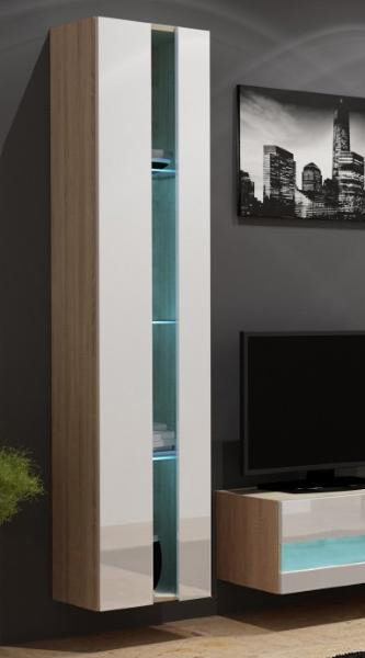

Витрина подвесная Vigo New Cama Дуб Сонома + Белый глянец
