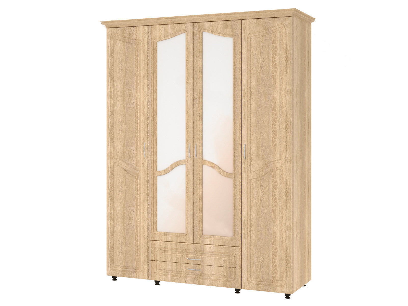 

Шкаф Ш-4 Ангелина МДФ Пехотин Дуб Сонома