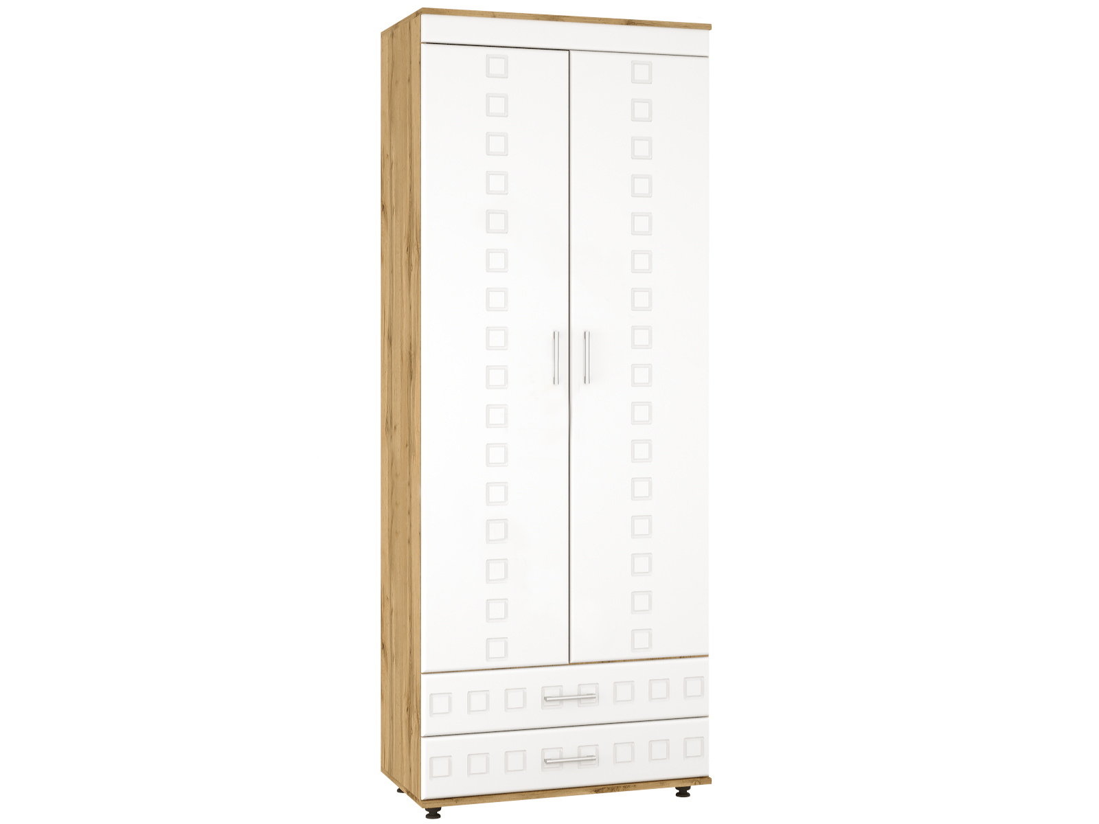 

Шкаф Ш 2х2 Камелот МДФ Пехотин Дуб Тахо + Белый