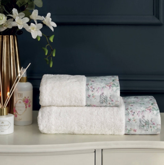 

Полотенца Tivolyo Home махра (100%хлопок) Adoria 2 предмета: 50*100, 75*150 Цвет белый