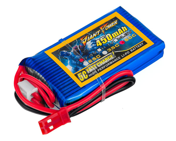 

Аккумулятор Dinogy Giant Power Li-Po 450mAh 7.4V 2S 35C для Blade 130X