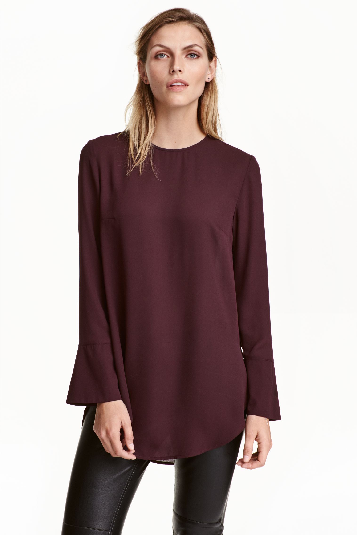 

Блуза H&M 42 Сливовый 4212494RP6_сливовый