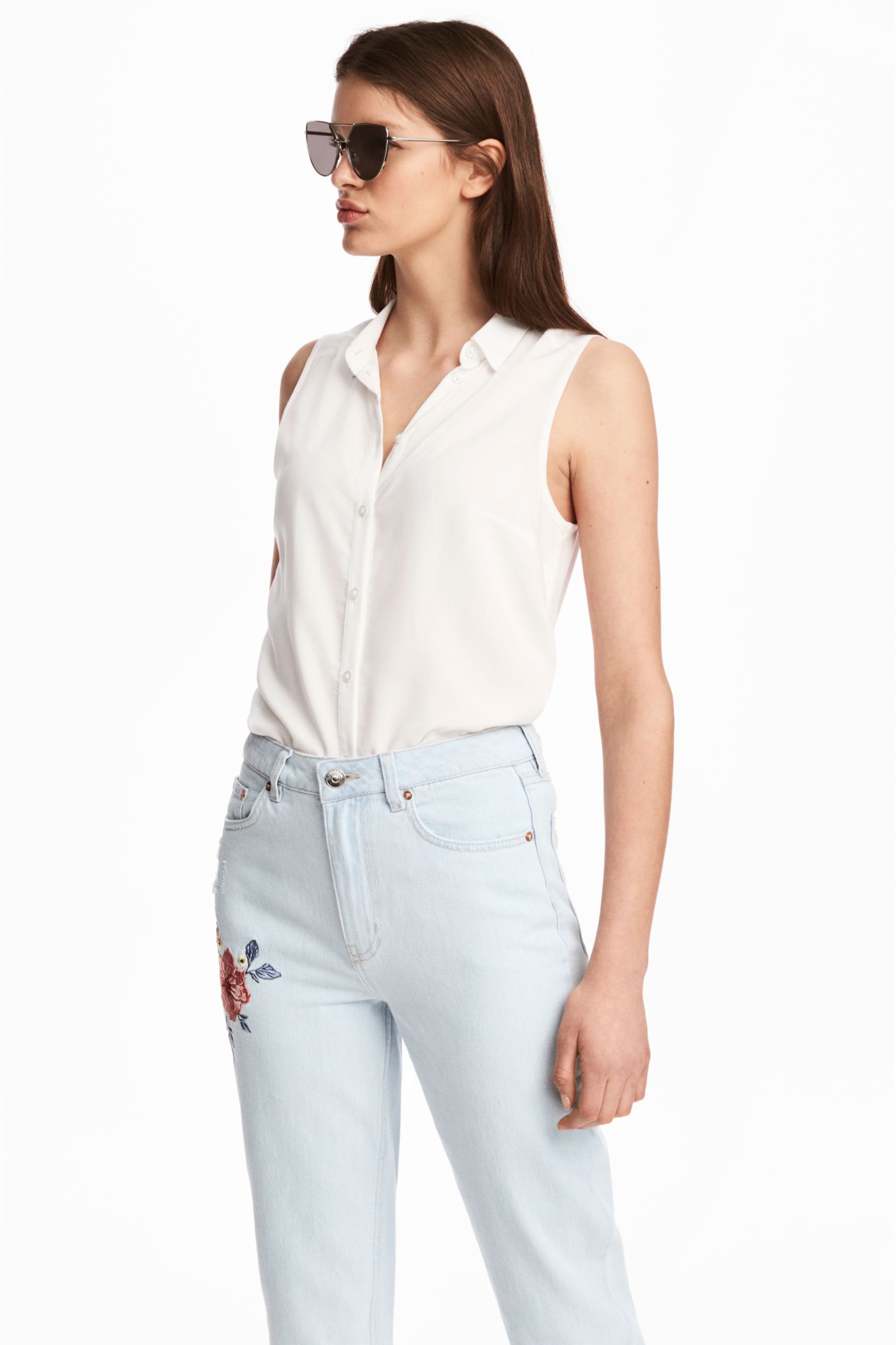 

Блуза б/р H&M 36 Белый 4632906RP21_белый