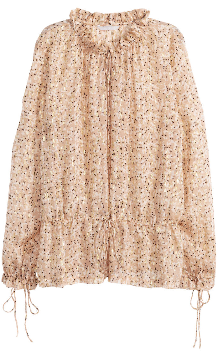 

Блуза шелковая H&M 36 Золотистый 3460232RP12_золотистый