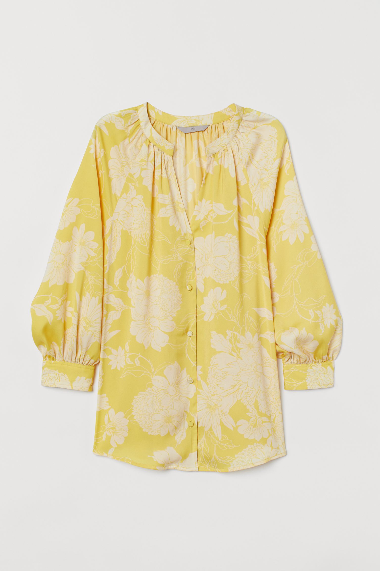

Блуза H&M 38 желтый цветы 8572671dm_желтый цветы