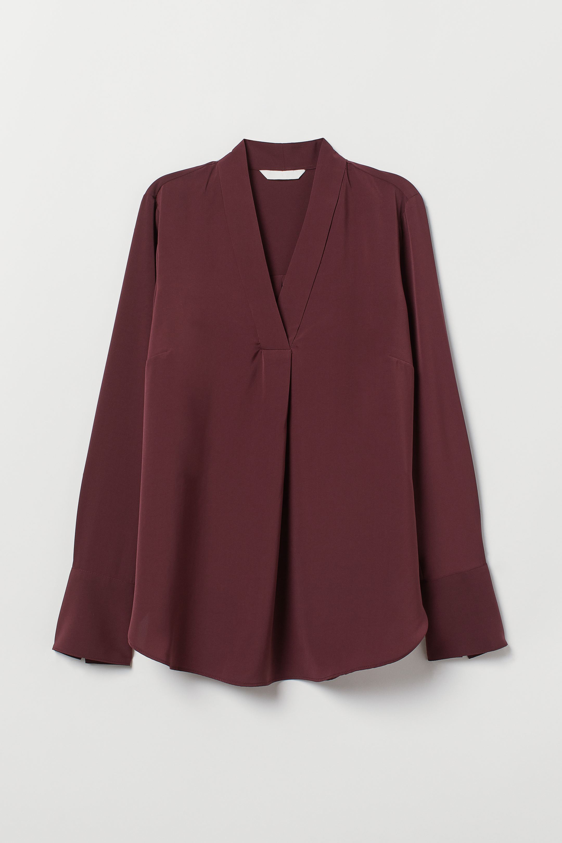 

Блуза H&M 40 Бордовый 7399539RP6_бордовый