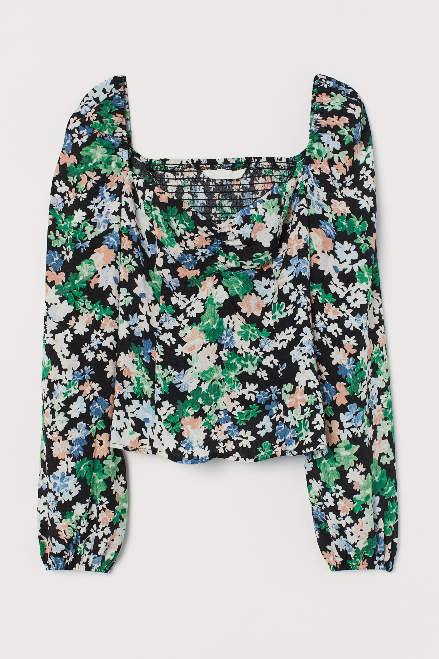 

Блуза H&M 44 черный цветочный 8211481sm_черный цветочный