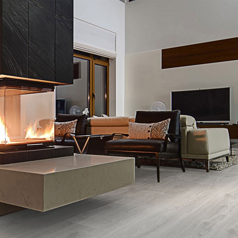 

SPC покрытие Kronostep V-Groove Grey Seal Oak