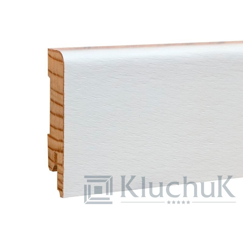 

Плинтус Деревянный Kluchuk White plinth 50х12 mini