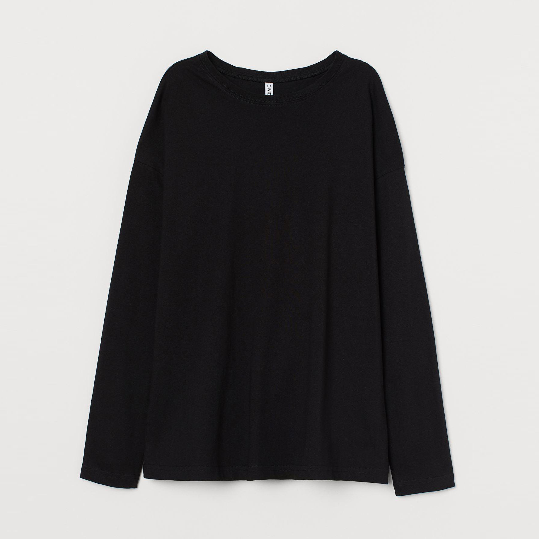 

Лонгслив H& XAZ208659ZRMJ  Черный, Лонгслив H&M XAZ208659ZRMJ M Черный