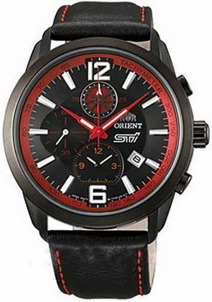 

Мужские наручные часы Orient STT0Z002B0 Chronograph LIMITED EDIT кварцевые с кожаным браслетом