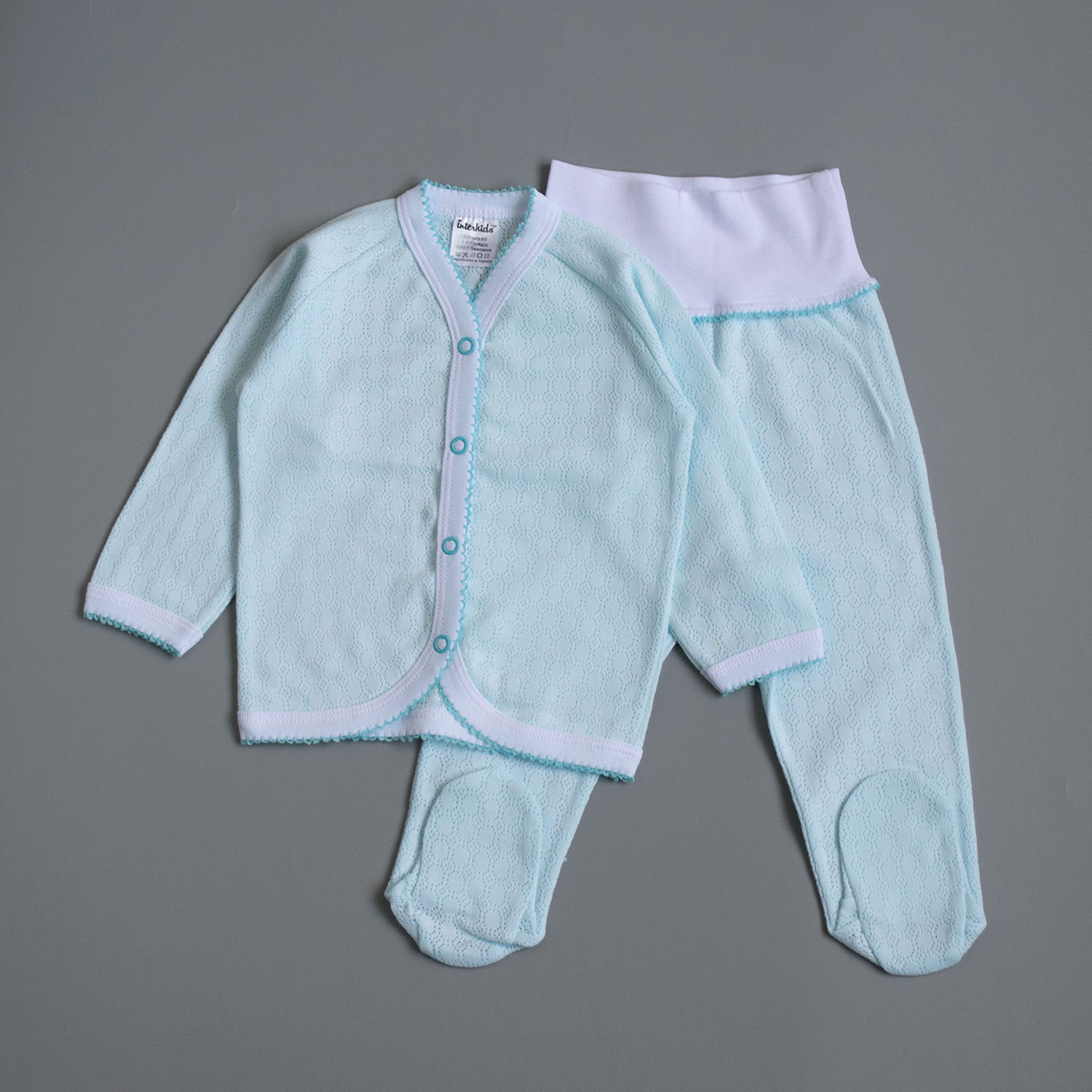 

Комплект Ажур Interkids 6-9 месяцев 74 см Бирюзовый 1662