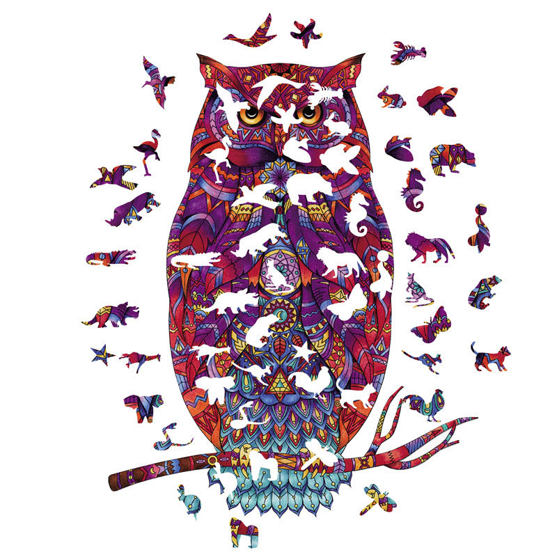 

Деревянный пазл Alien Puzzle Lesko DL-A5 Owl