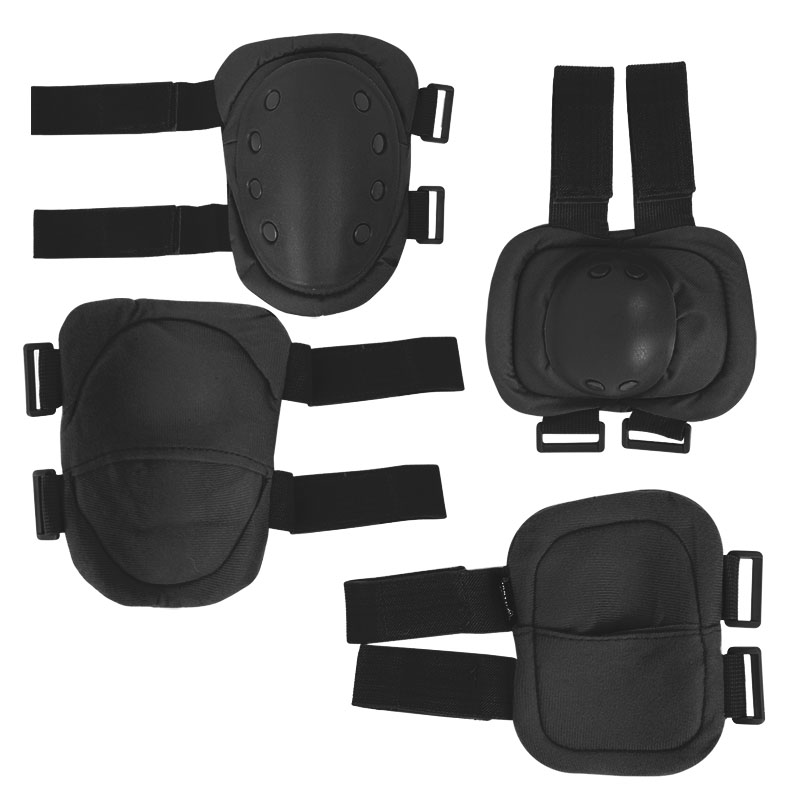 

Комплект защиты тактической наколенники, налокотники AOKALI F002 Black